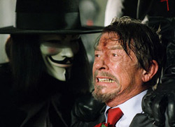A scene from 'V for Vendetta'